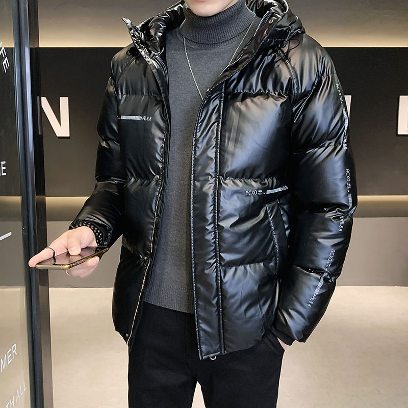 새로운 남성 트렌디 코튼 자켓 패션 캐주얼 자켓 느슨한 대형 웜 자켓 버블 자켓